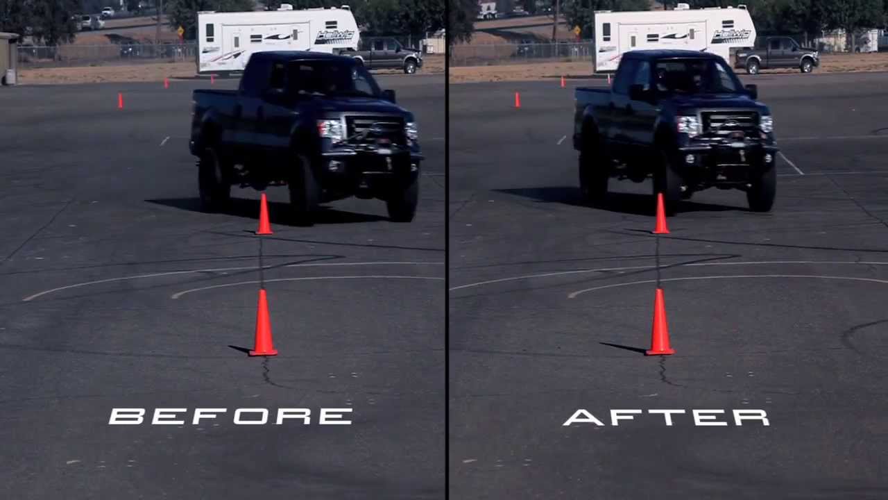 Hellwig - Ford F150 2009 Before and After Off-road Sway Bars