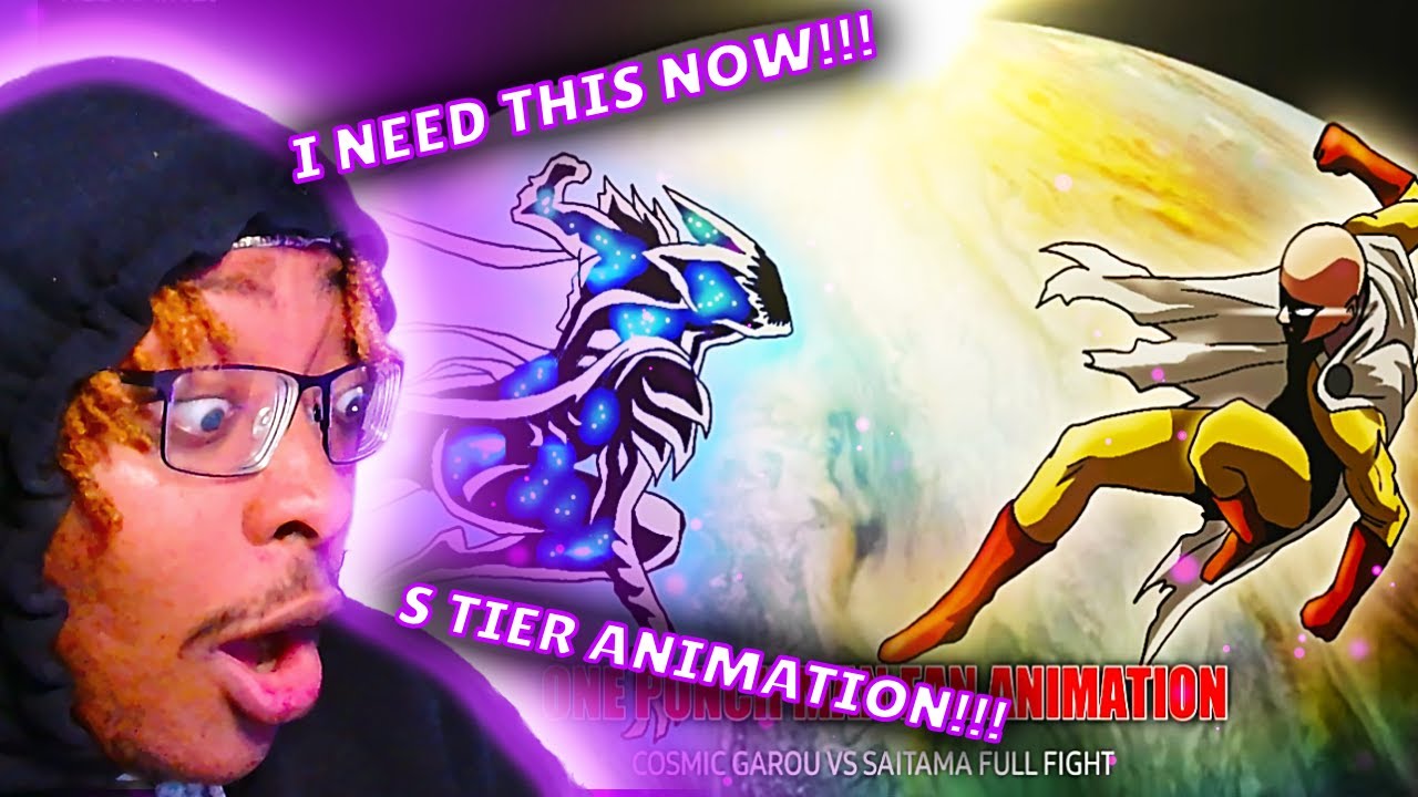 Reacting To SAITAMA vs COSMIC GAROU Full Fight!! *INSANE*