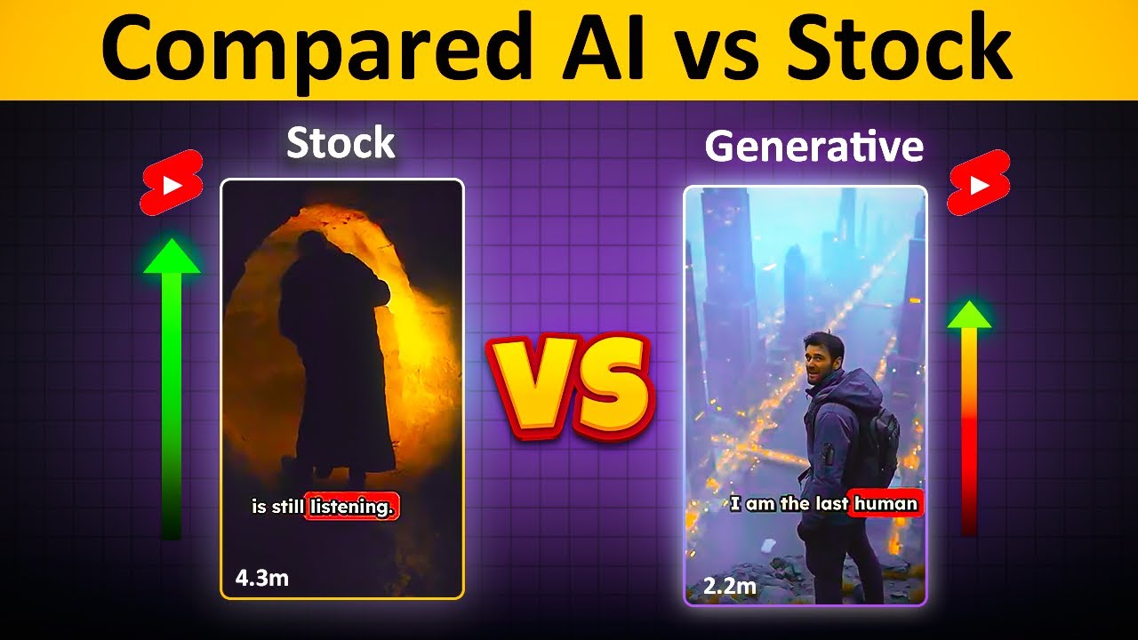 Generative AI vs Stock Footage | Revid AI Side-by-Side Test