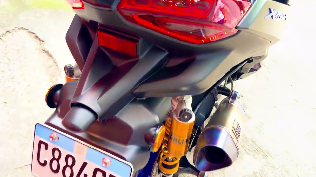 YAMAHA XMAX V3 2025 - ATOM FULL TITANIUM EXHAUST SOUNDCHECK 