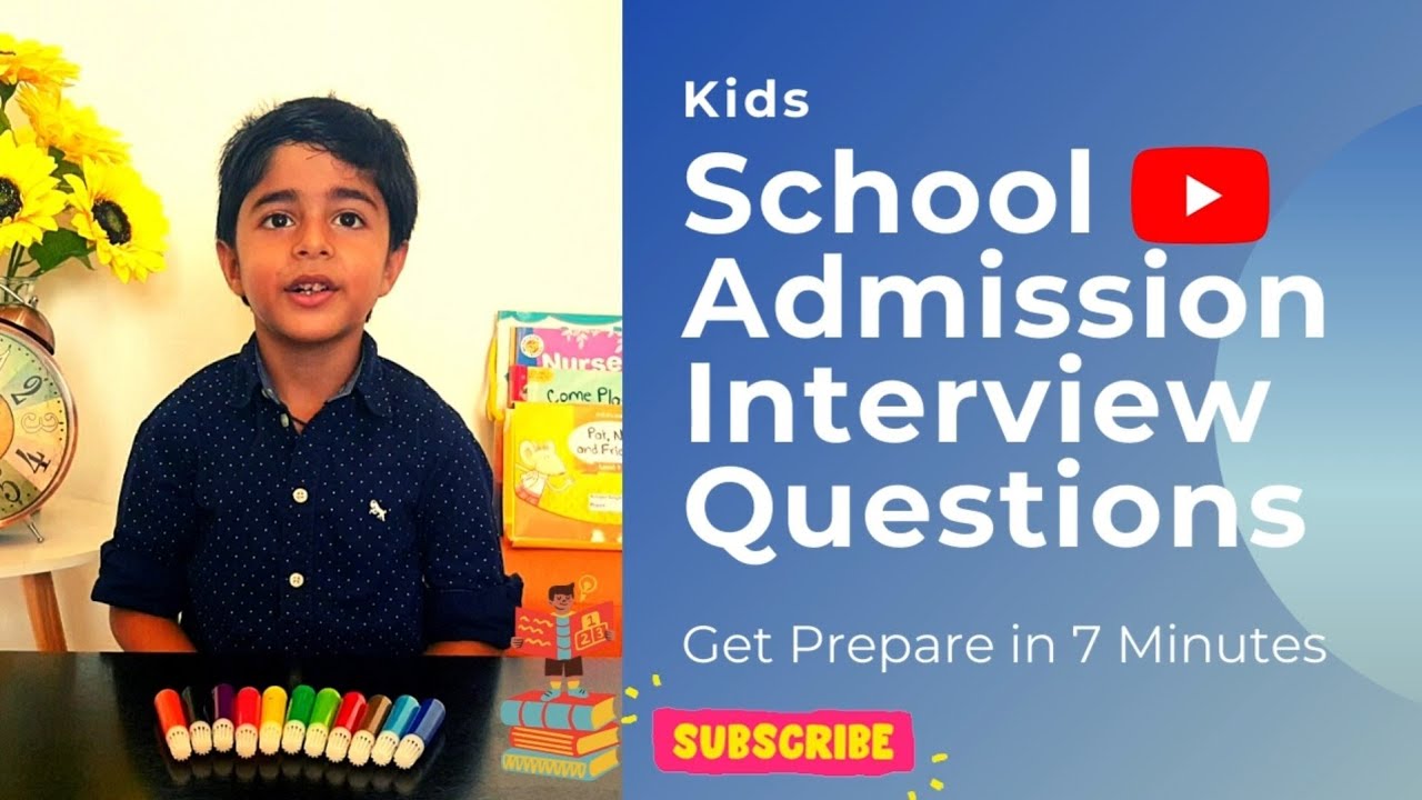 Prepare your child for School Admission interview l International School interview preparation