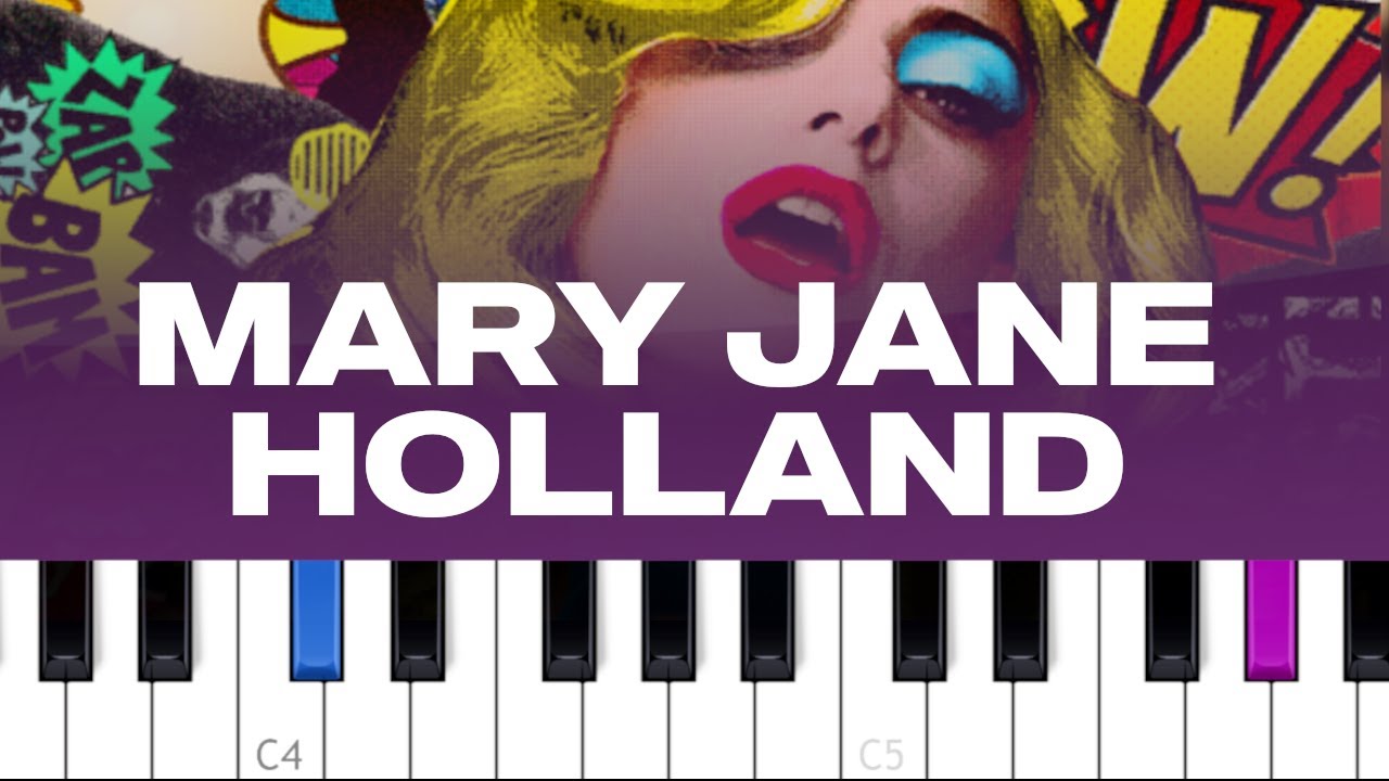Lady Gaga - Mary Jane Holland (piano tutorial)