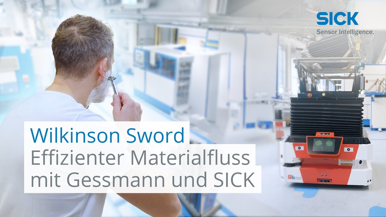 Effiziente Materialfluss-Automatisierung bei Wilkinson Sword mit SICK, Gessmann und dem GESSbot 350