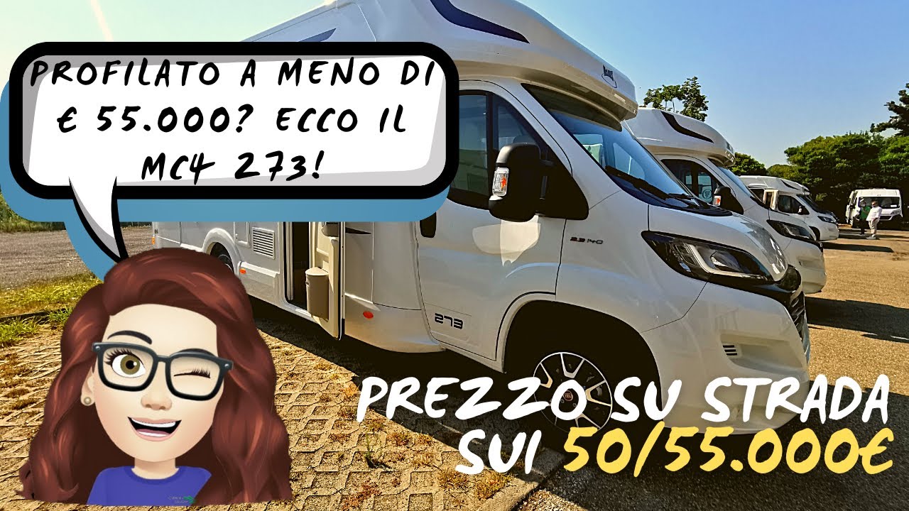 CAMPER SEMINTEGRALE CON LETTI GEMELLI E AMPIO GARAGE POSTERIORE INFERIORE AI 55.000€ MCLOUIS MC4 273