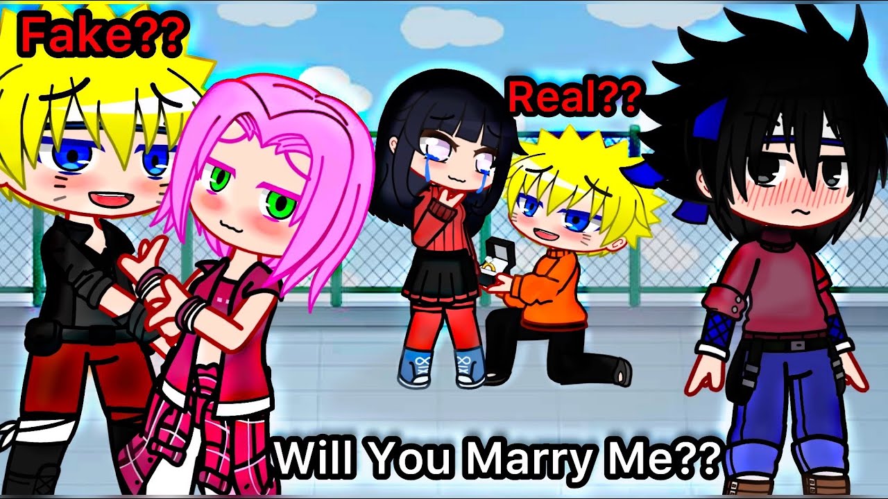 Marriage proposal ✨ || meme || Naruto || Gacha Club