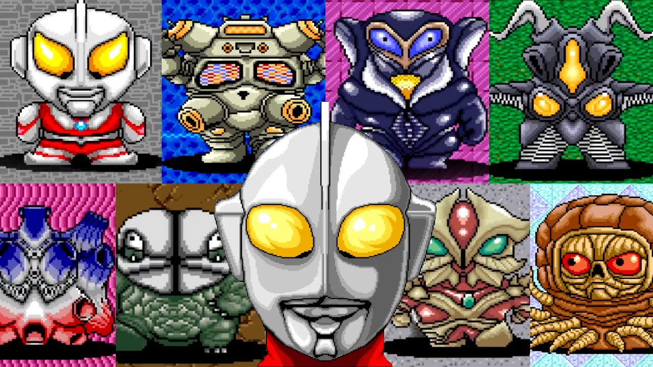 ALL KAIJU BOSS STAGES IN ULTRAMAN CLUB ウルトラマン倶楽部3 GUDIS BULLTON KING JOE GABORA ACE KILLER MEFILAS