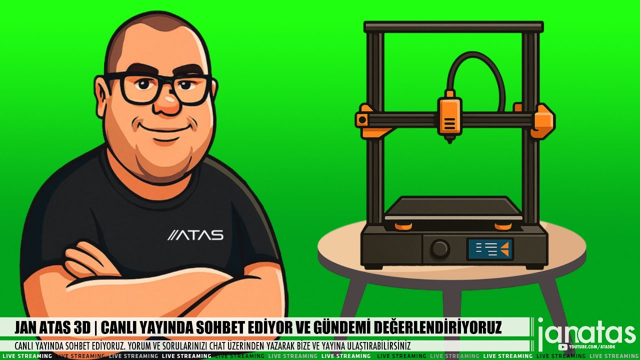JanAtaş 3D Talks | Sohbet & 3D Printer Dünyasındaki Son Gelişmeler