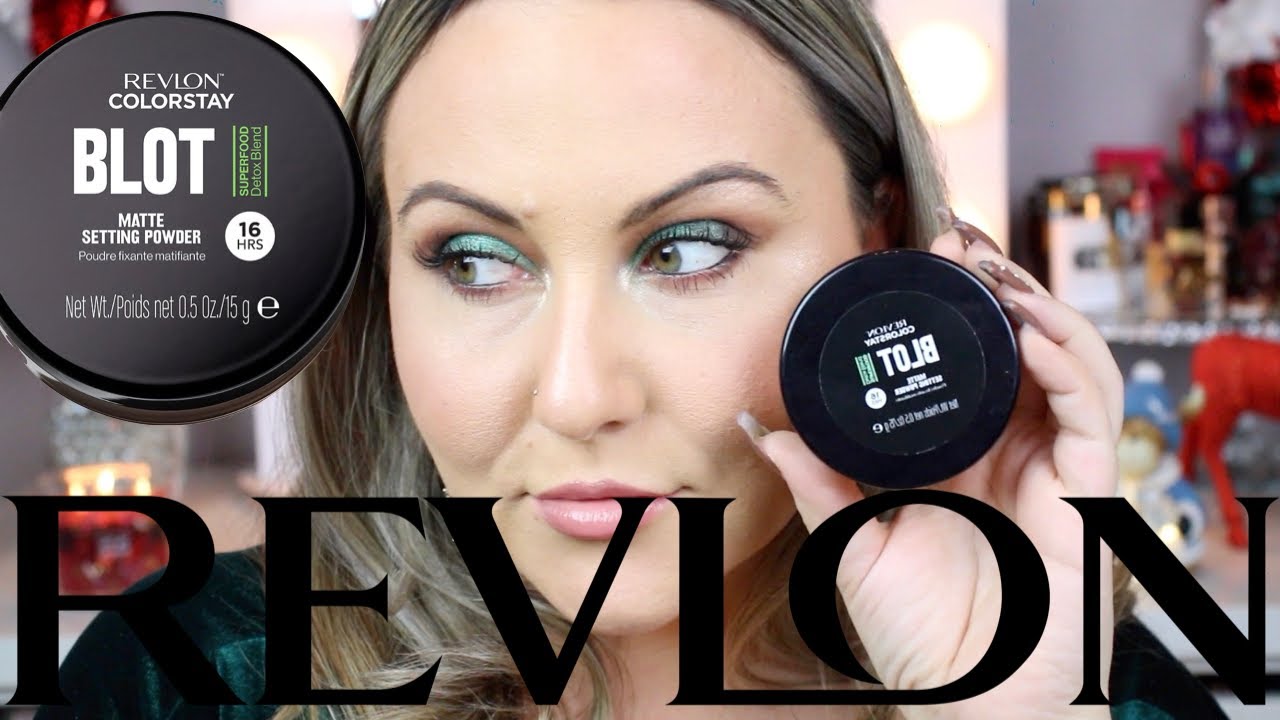 *MAJOR NEWNESS* REVLON BLOT MATTE SETTING POWDER REVIEW -Super food detox blend?!