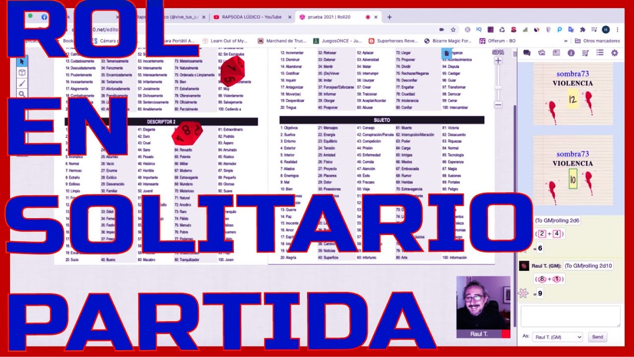 🎲 ROL EN SOLITARIO ⎮ PARTIDA con ORACULO 2021