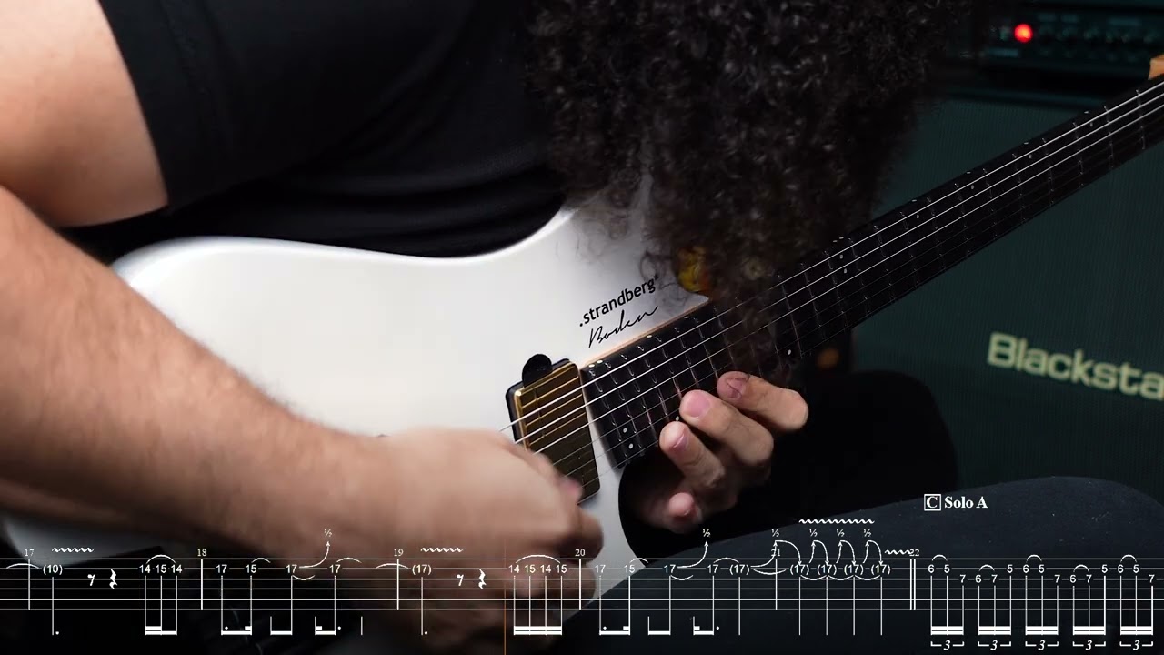Marty Friedman - WHITEWORM | Riff + Solos【SCREEN TABS】