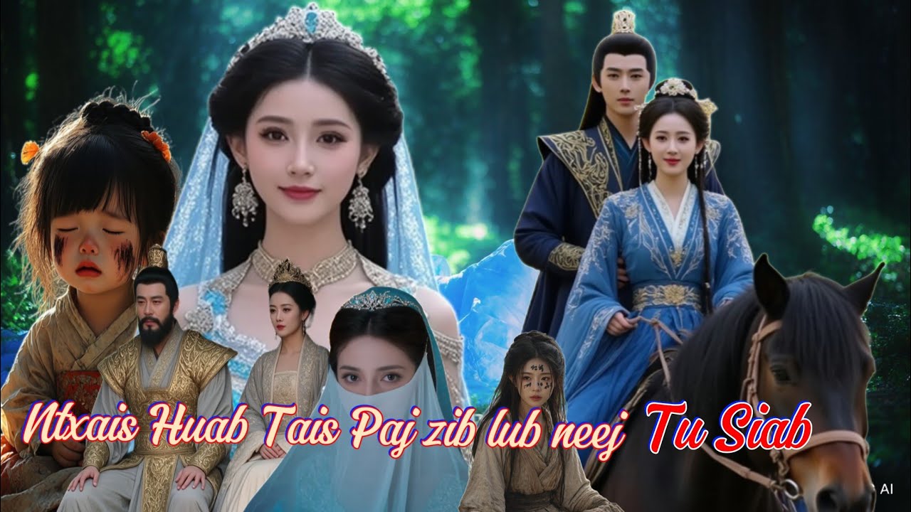 ntxhais huab tais paj zib lub nej tu siab @Hmong_Love_Story Dab neeg tawm duab 3d