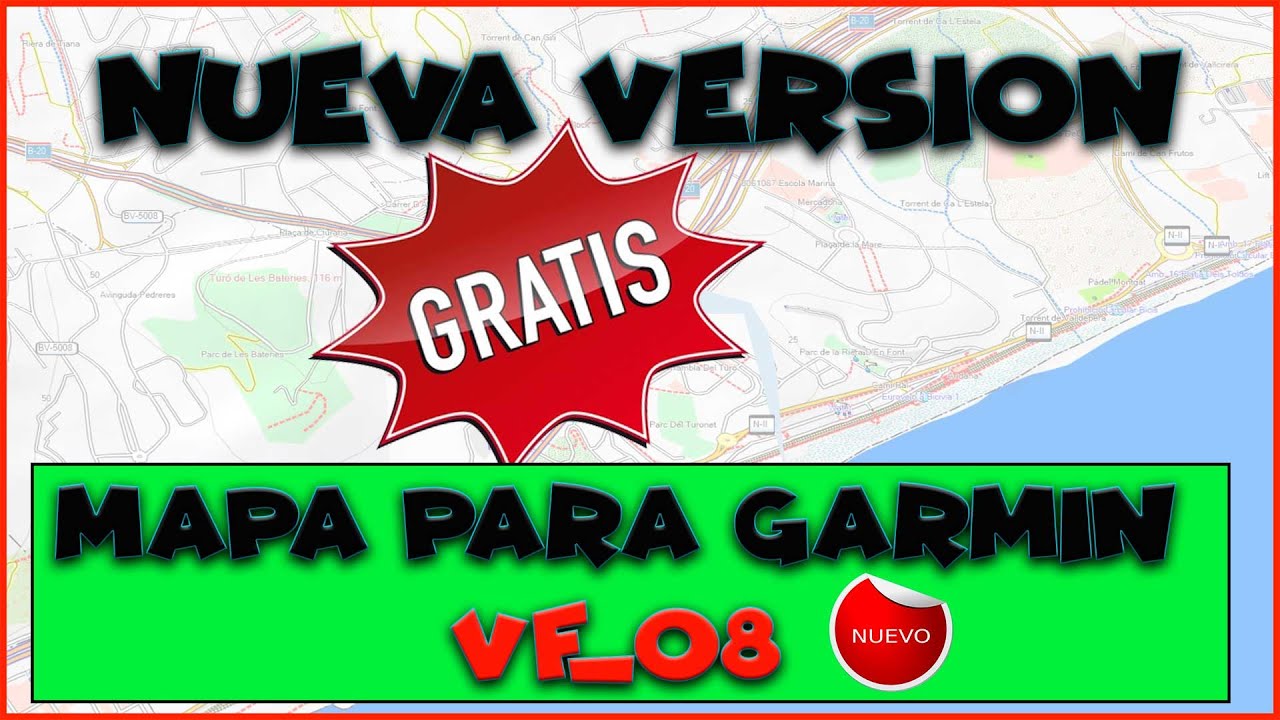 NUEVA VERSIÓN del MAPA TOPOGRÁFICO VF08 GRATIS para GPS GARMIN - Viajeros Fisgones