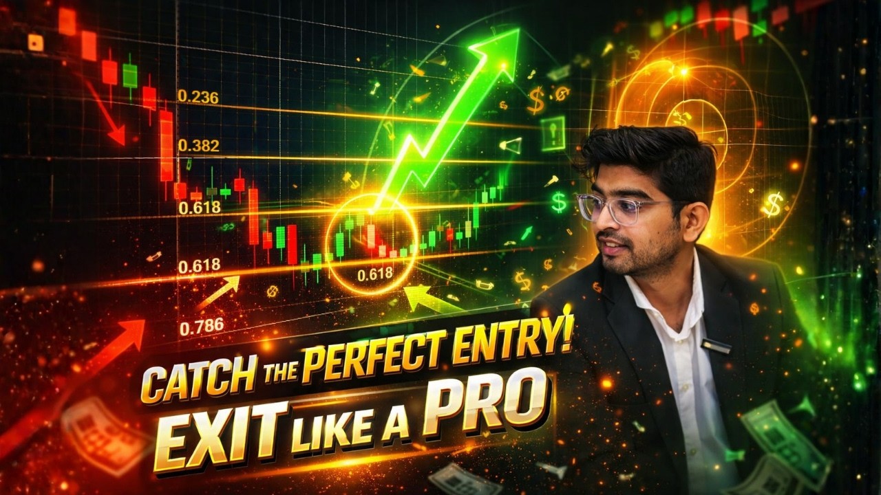 Catch perfect Entry & Exit || How to apply Fibonacci Retracement || by Abhishek sir