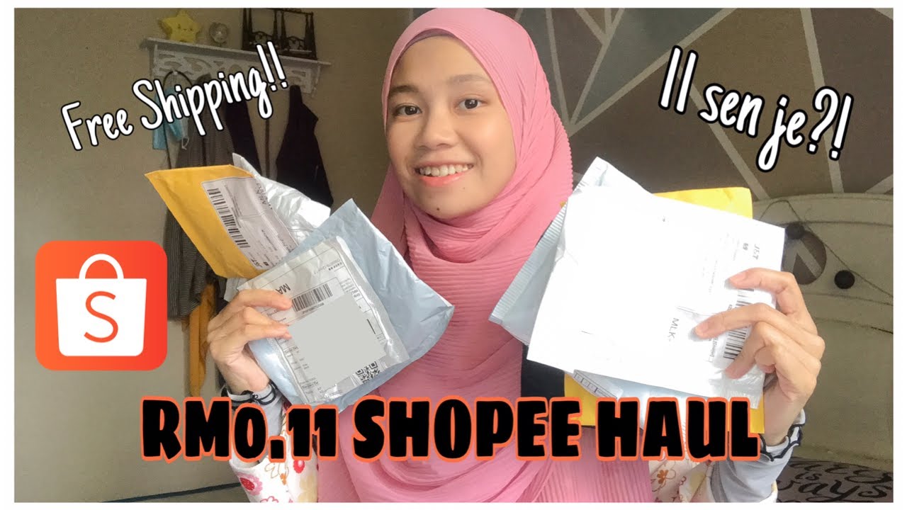 11 SEN SHOPEE HAUL! Yeee 11 sen je gaiss!