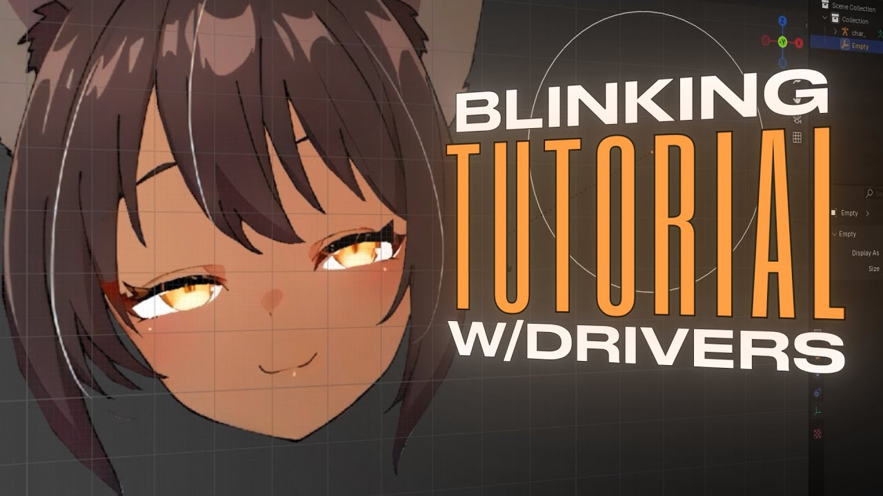 How to Make Characters Blink in Blender (Shape Keys + Drivers Tutorial)