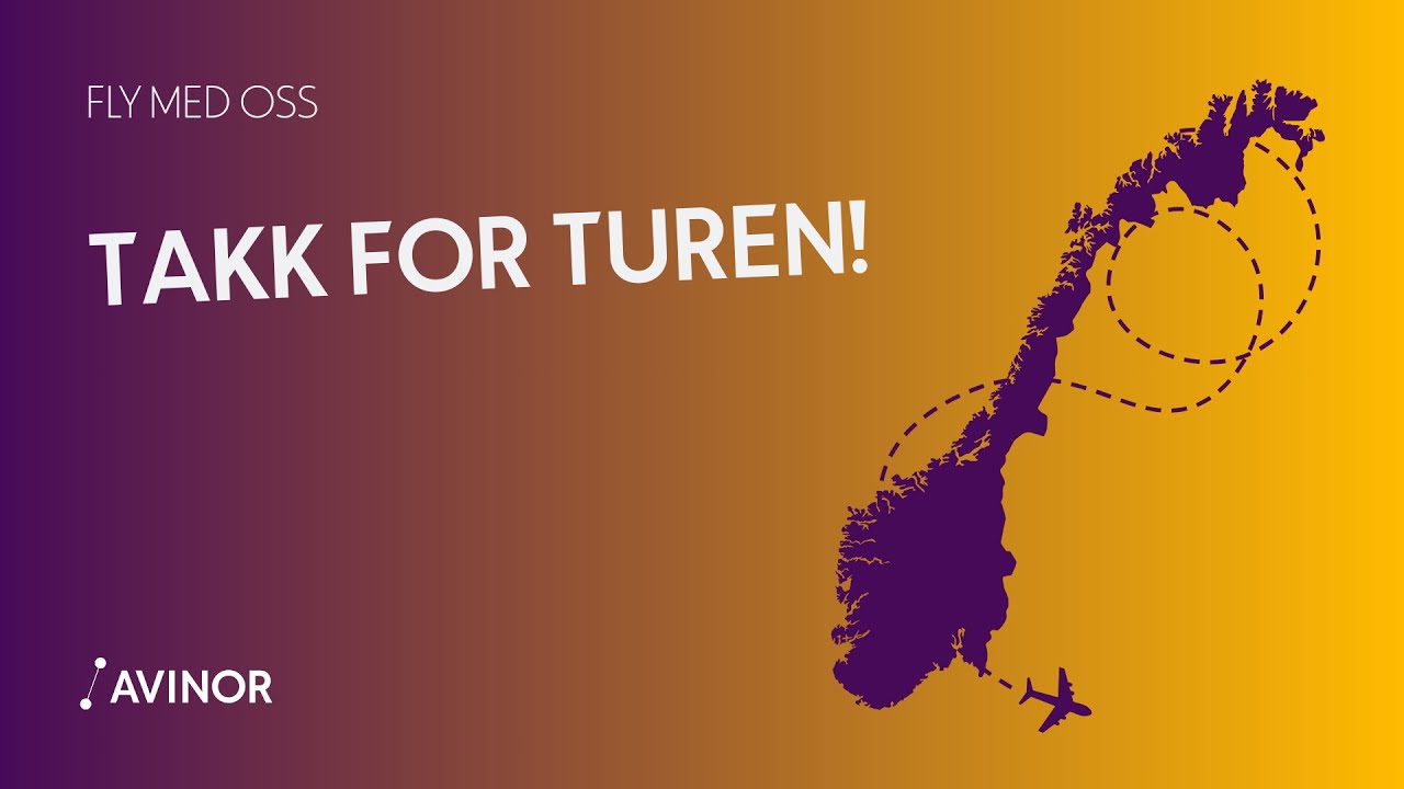 Fly med oss - Takk for turen