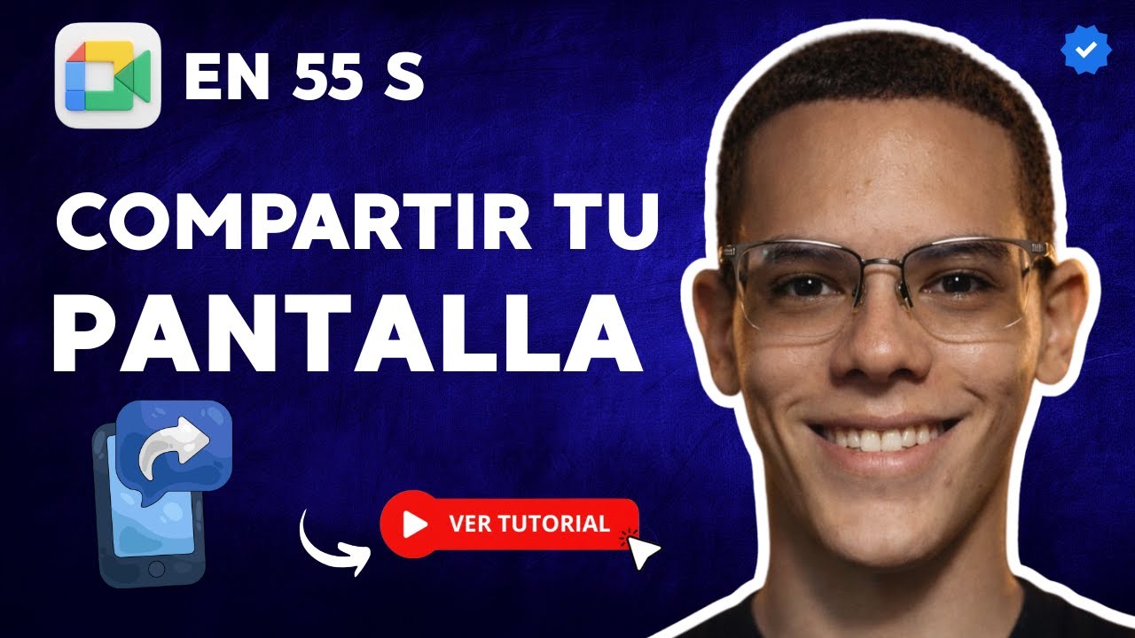 Cómo Compartir tu PANTALLA en GOOGLE MEET en 55 S