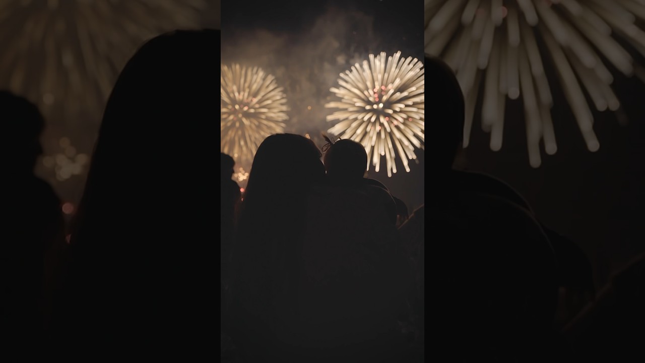 Amazing Firework Show // My twins first time with big ones 