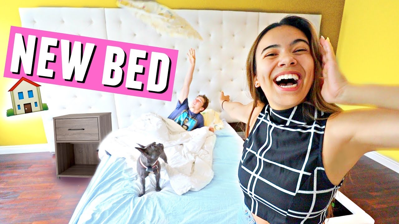 OUR NEW BED FINALLY ARRIVED!🏠🛏️ Building furniture, shopping, and a mini haul!