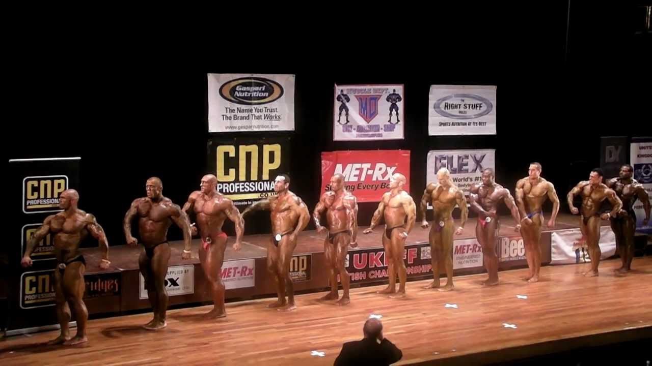 On Stage - Prejudging - Over 100kg - UKBFF Final 2010