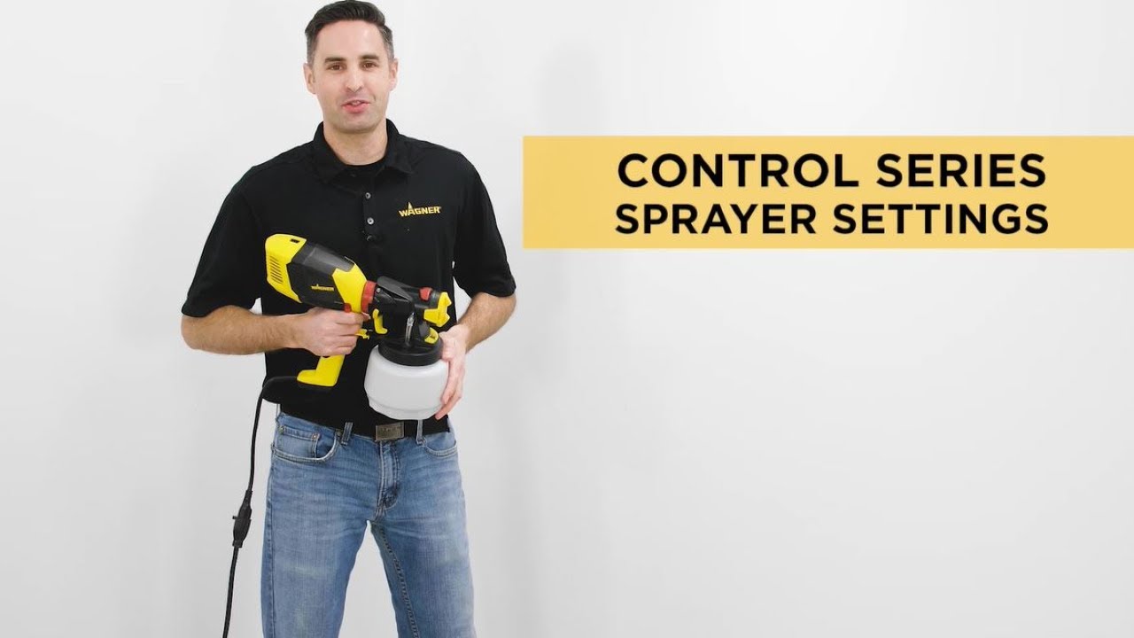 Wagner Control Series Sprayer Settings