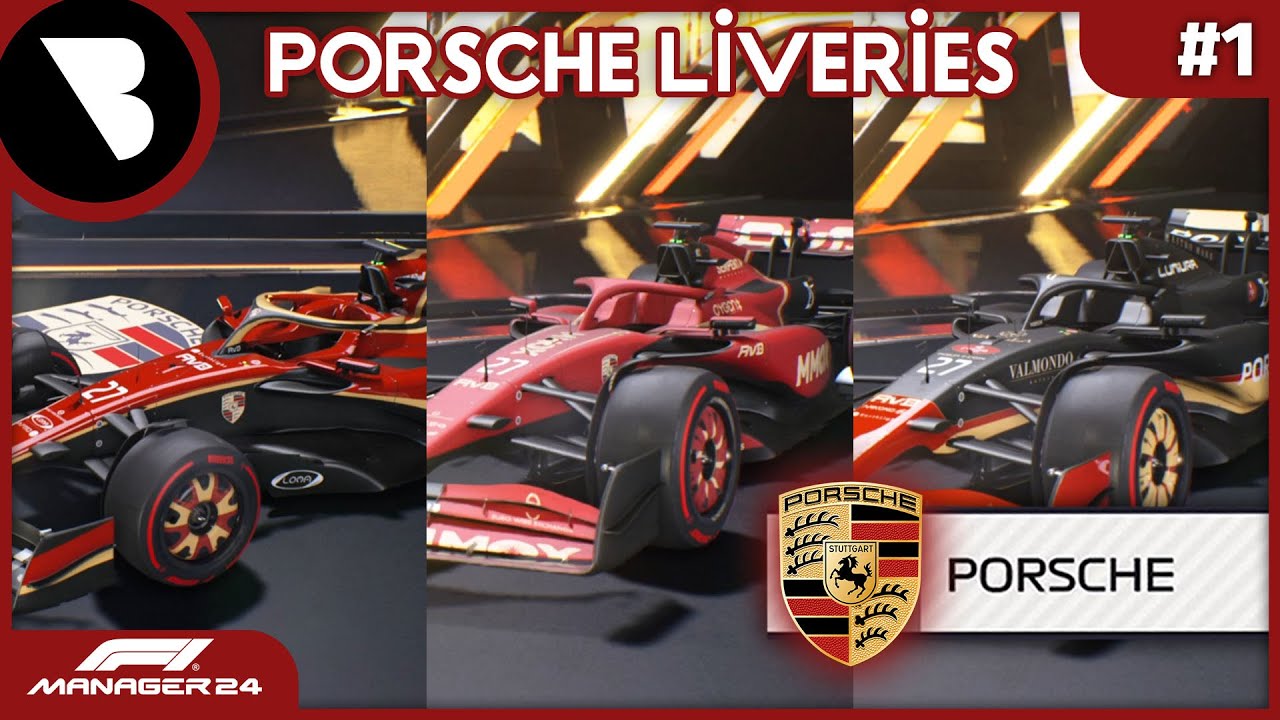 F1 Manager 24 - PORSCHE LIVERY IDEAS - NO MODS