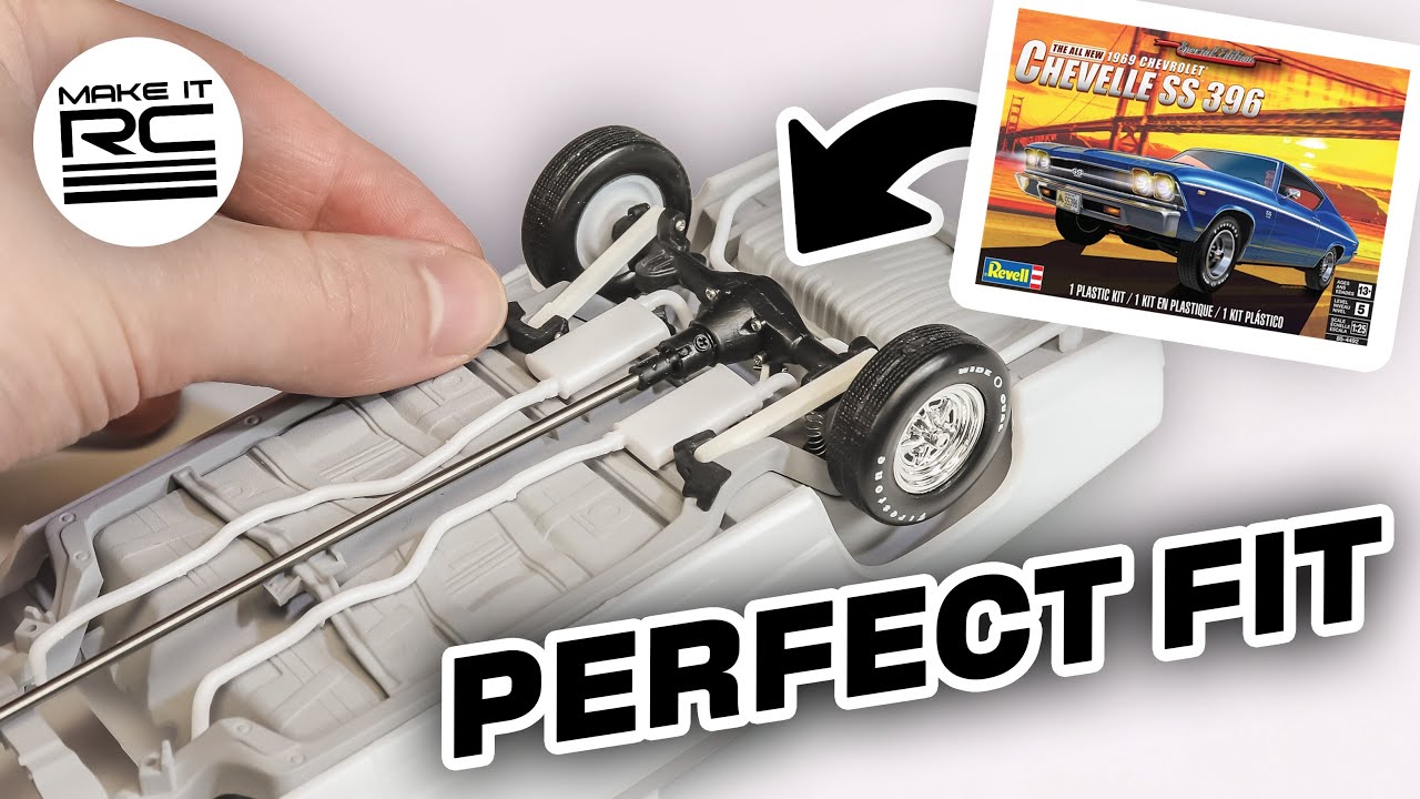 Tiny RC Axle for a Tiny RC Chevelle 🔧 The Plastic Model to RC Conversion Begins 👍