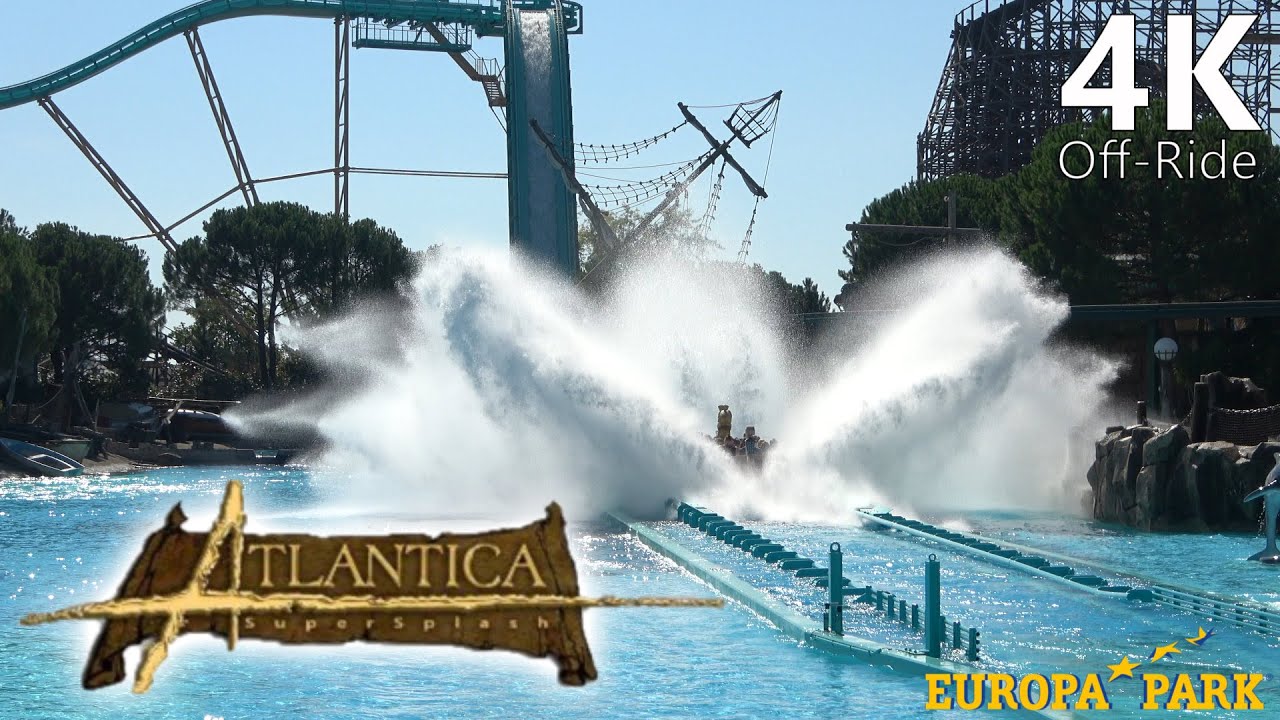 Atlantica SuperSplash - 4K UHD Off-Ride - Europapark - Mack Rides - Cinematic