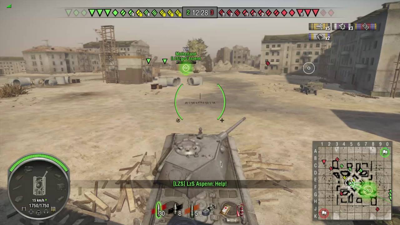 World of Tanks Xbox 360: E50 on Ghost Town