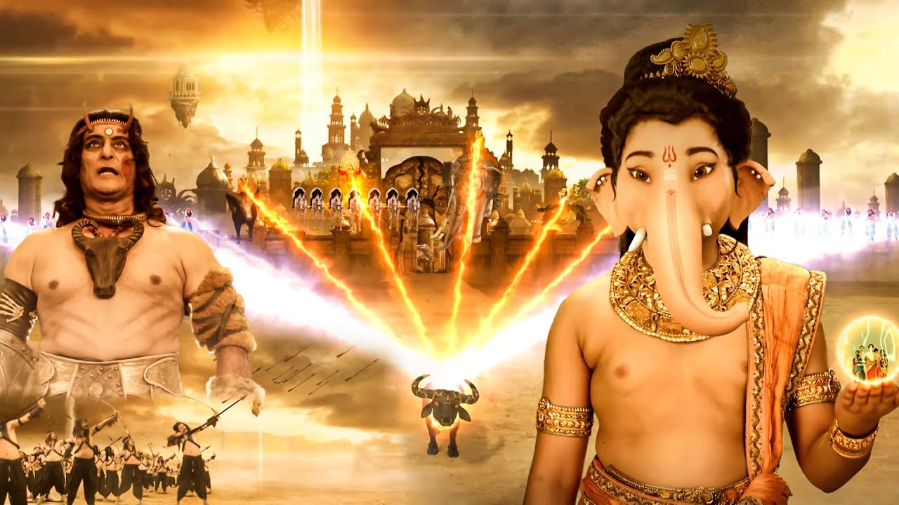 #fullmovie | बाल गणेश का चमत्कारी रूप राक्षस देख हुए हैरान 😨 | Vighnaharta Ganesh | #film #ganesh