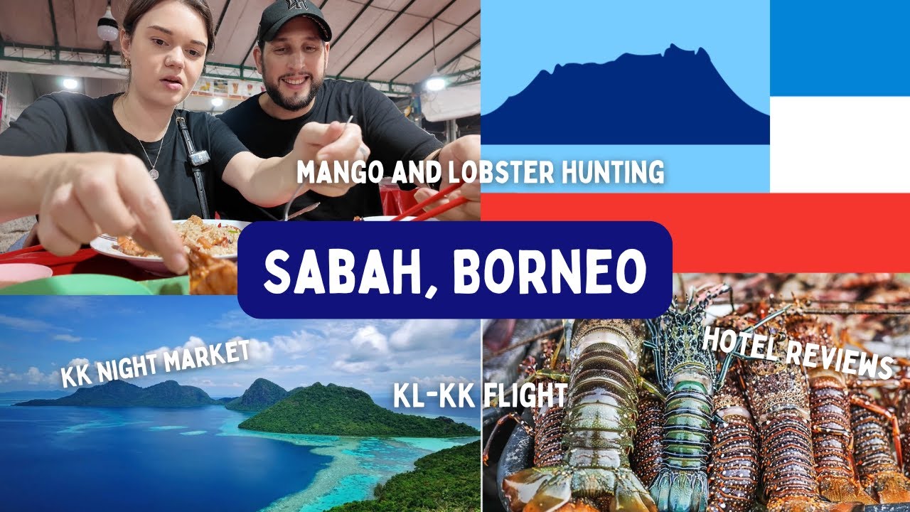 Discover Borneo, Sabah: Our KL to KK flight, Night Market, Lobster Hunting