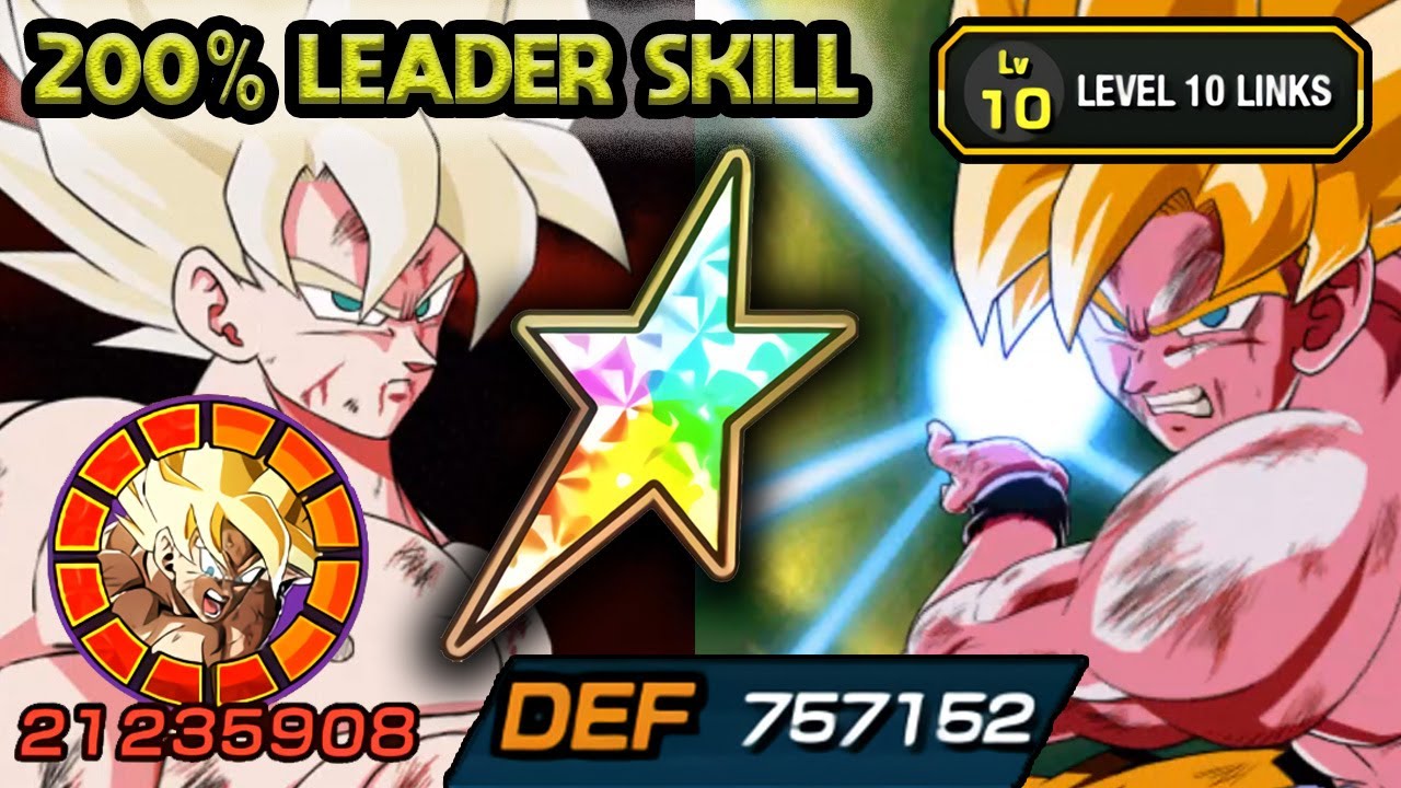 200% LEADER SKILL! 100% INT LR SSJ NAMEK GOKU LEVEL 10 LINKS! Dragon Ball Z Dokkan Battle