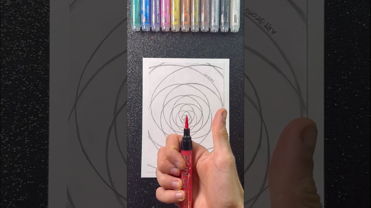 Let&rsquo;s Create Visual Arts with Satisfying Markers! 😌✨🎨 #artistomg
