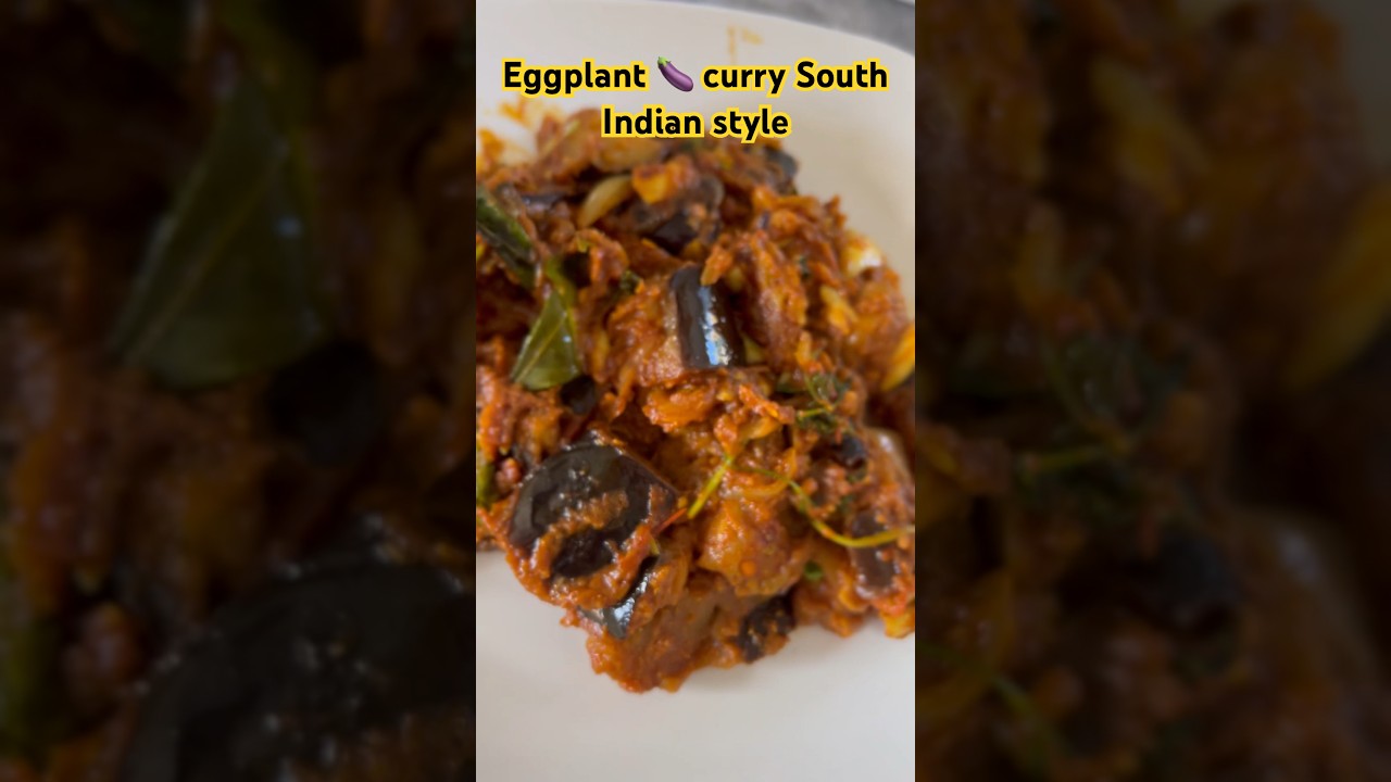 Eggplant 🍆 curry 🍛 South Indian style #eggplant #vankaya #vankayarecipes #cooking #southindianfood