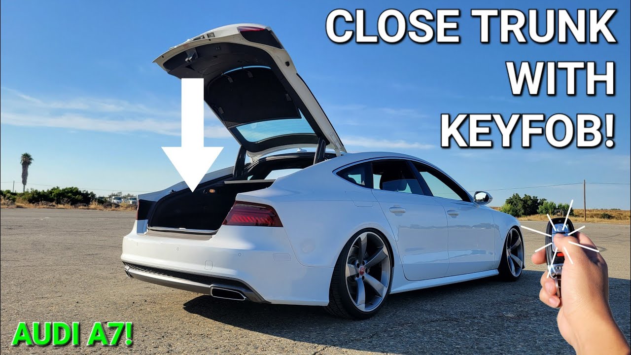 Включение закрытия багажника с помощью брелока на моем Audi C7.5/4G8 A7 Quattro Prestige 2016 года!