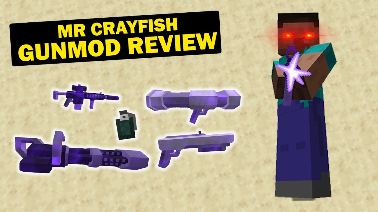 The BEST GUN MOD in Minecraft  - ( MrCrayFish Gun Mod )