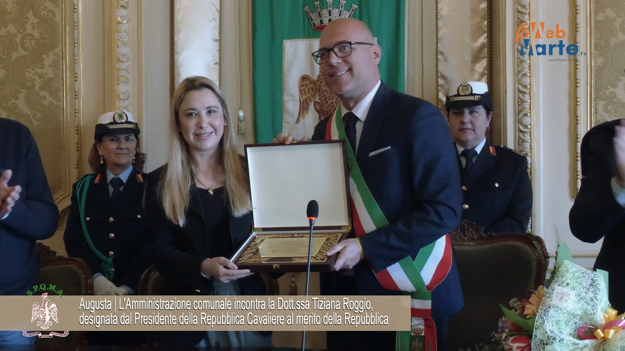 Augusta | L'Amministrazione comunale incontra la dott.ssa Tiziana Roggio, ...