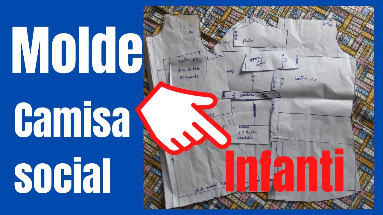 Molde camisa social infantil/costurando pano