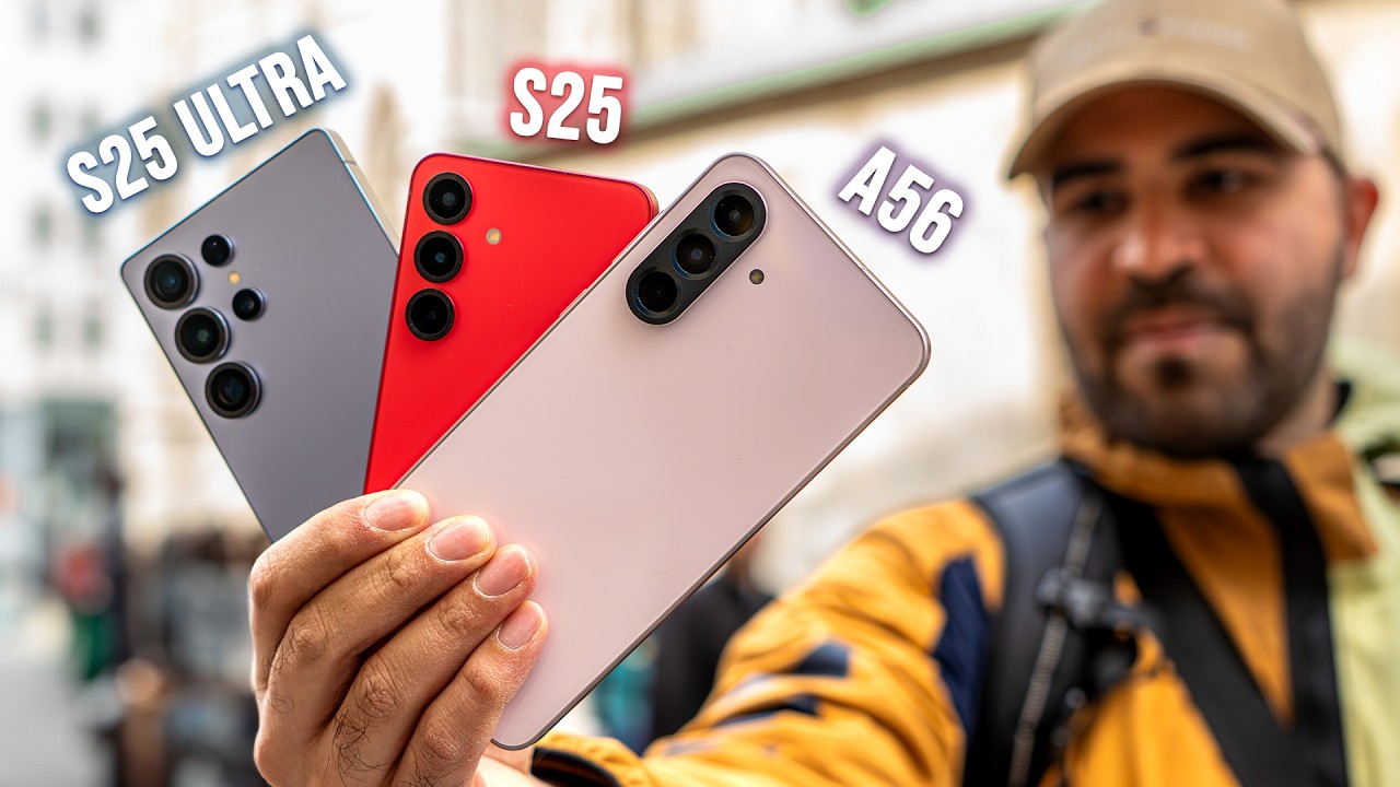 Galaxy A56 vs. S25 vs. S25 Ultra Camera Comparison!