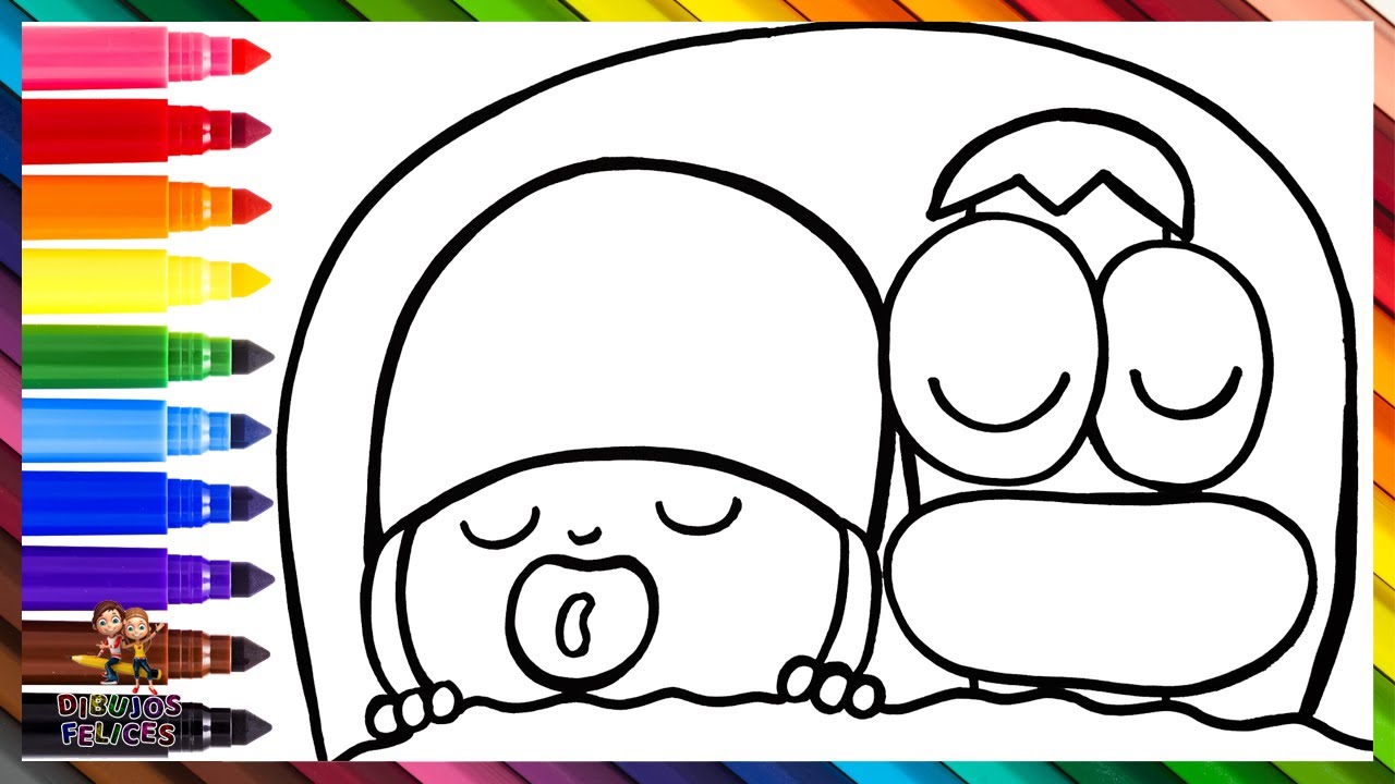 Dibuja y Colorea A Baby Pocoy&oacute; Y Baby Pato 👶🍼🐣 Dibujos Para Ni&ntilde;os