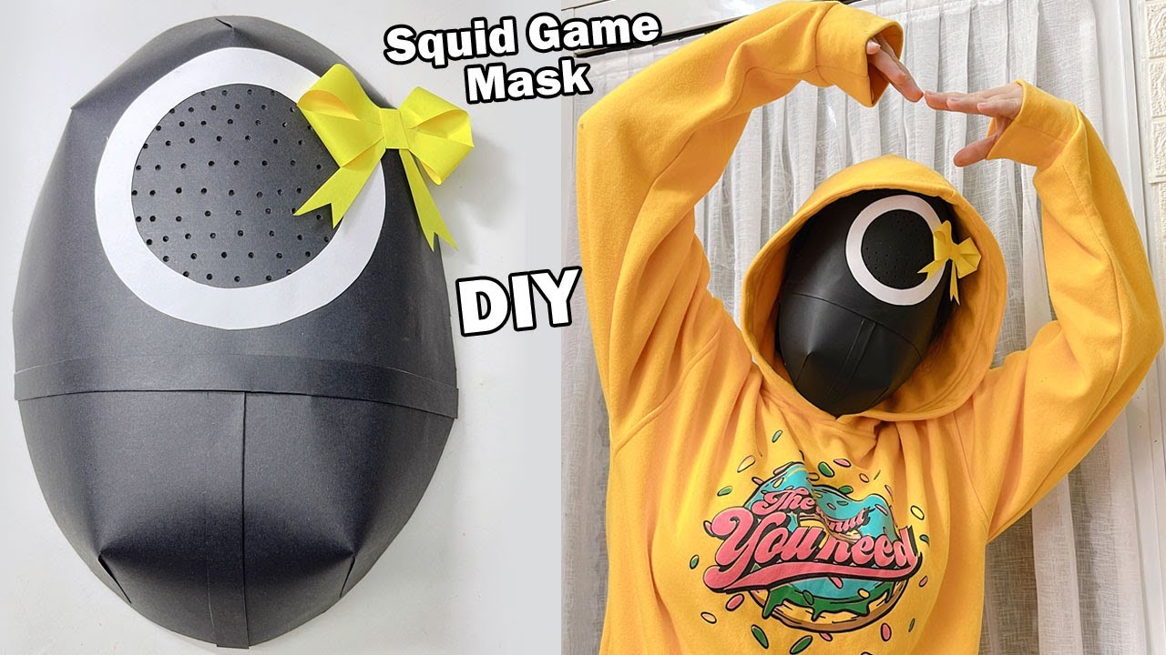 Squidgame mask #papercraft #diy #squidgame#liamchannel