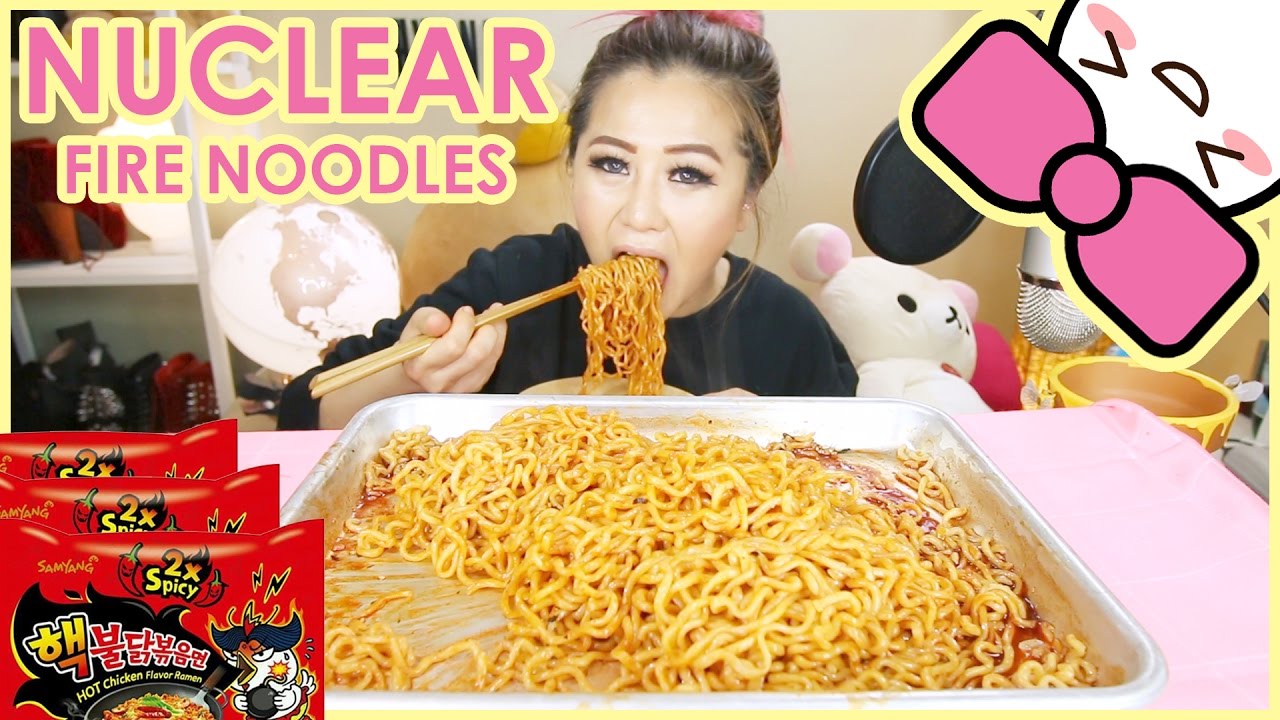 NUCLEAR FIRE NOODLE CHALLENGE!!