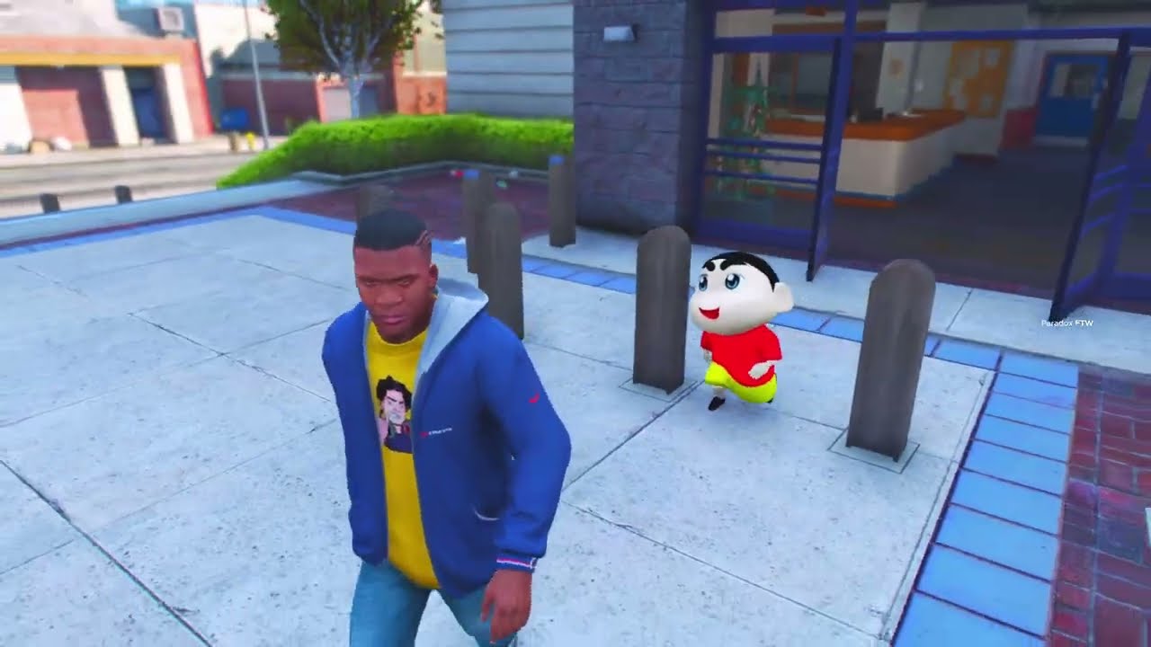 Shinchan & Franklin Found Chop's Secret Marriage And Puppies In GTA 5 | Paradox FTW