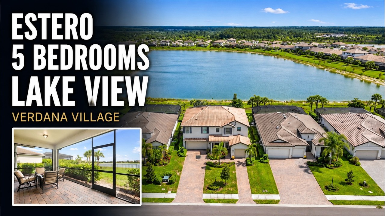 Estero 5 Bedroom Home | Lake View in Verdana Village