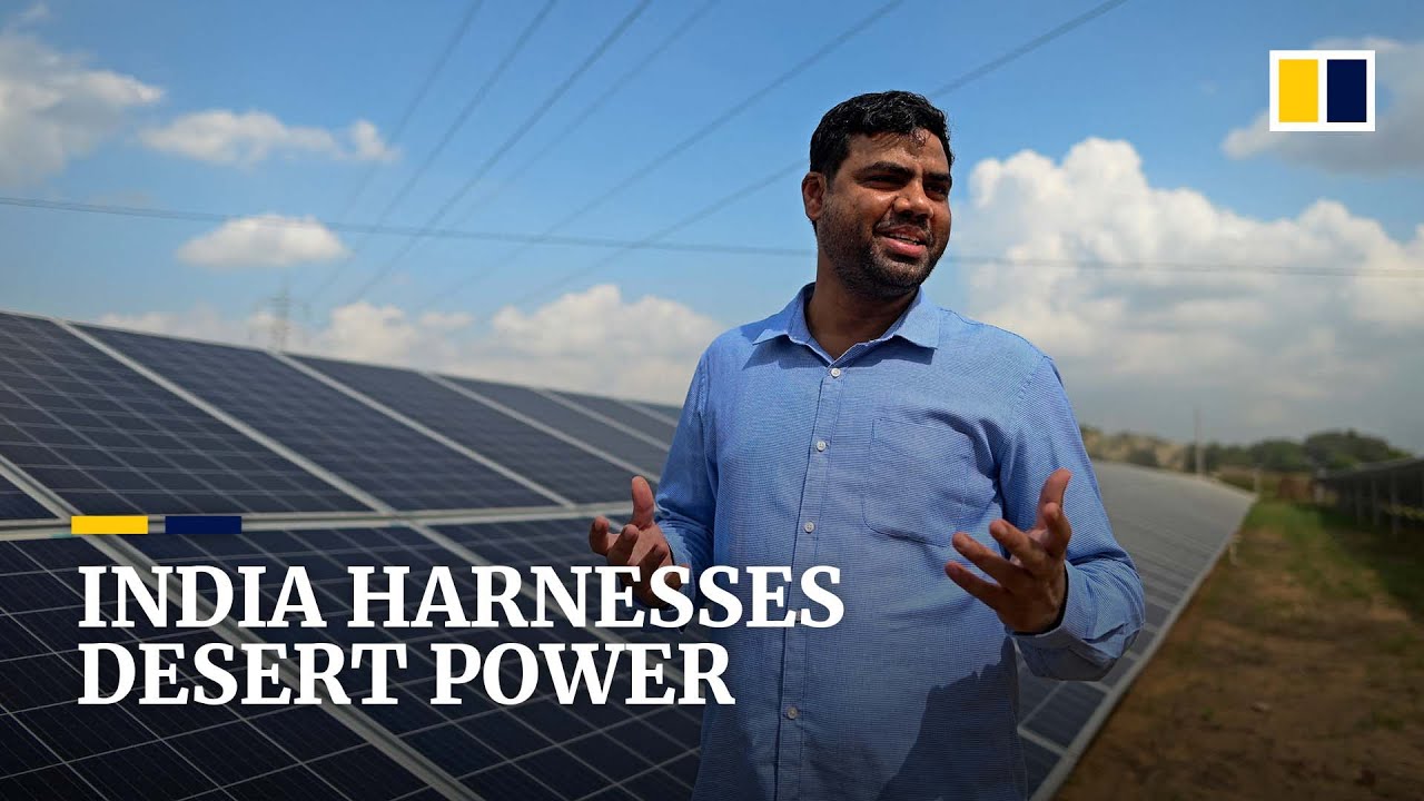 India&rsquo;s renewable energy ambitions turn desert into solar energy powerhouse