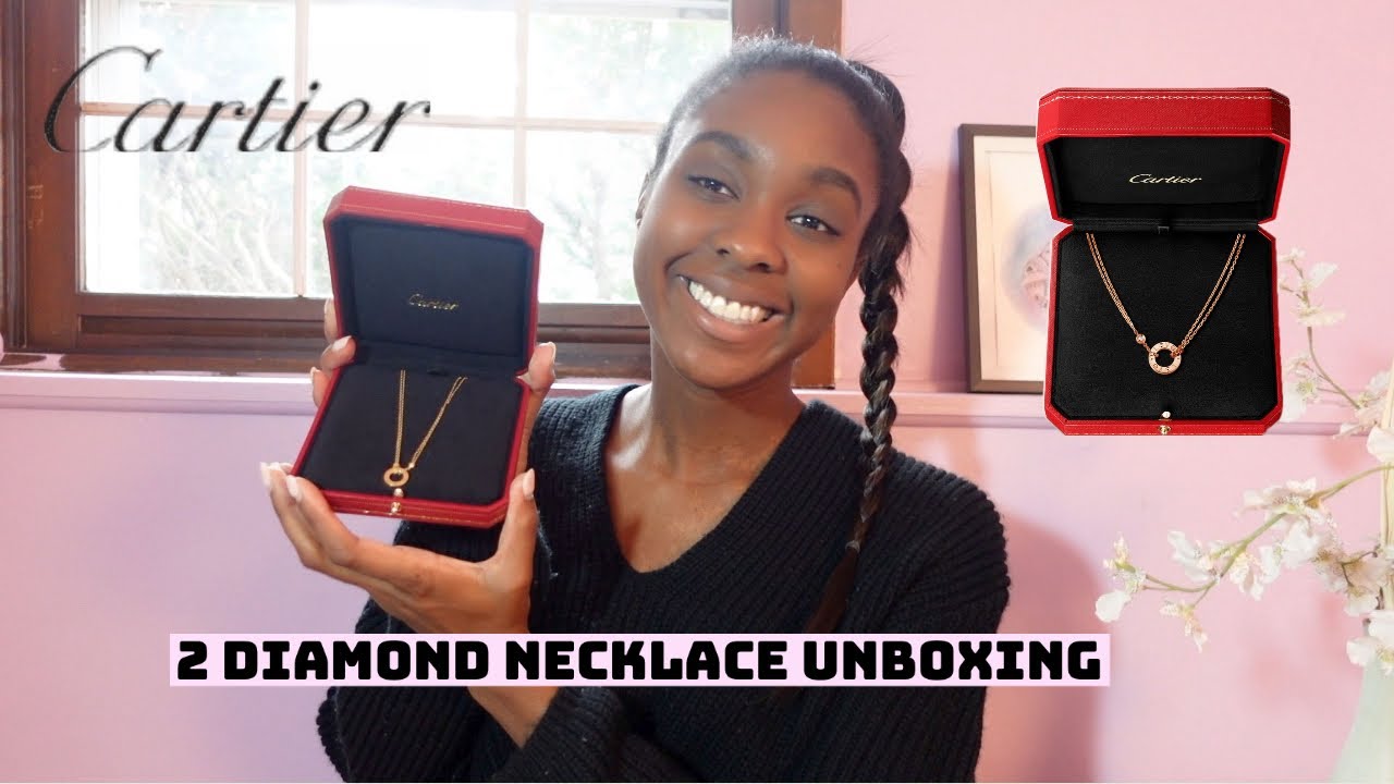 CARTIER LOVE NECKLACE 2 DIAMONDS | unboxing, wear and tear, review