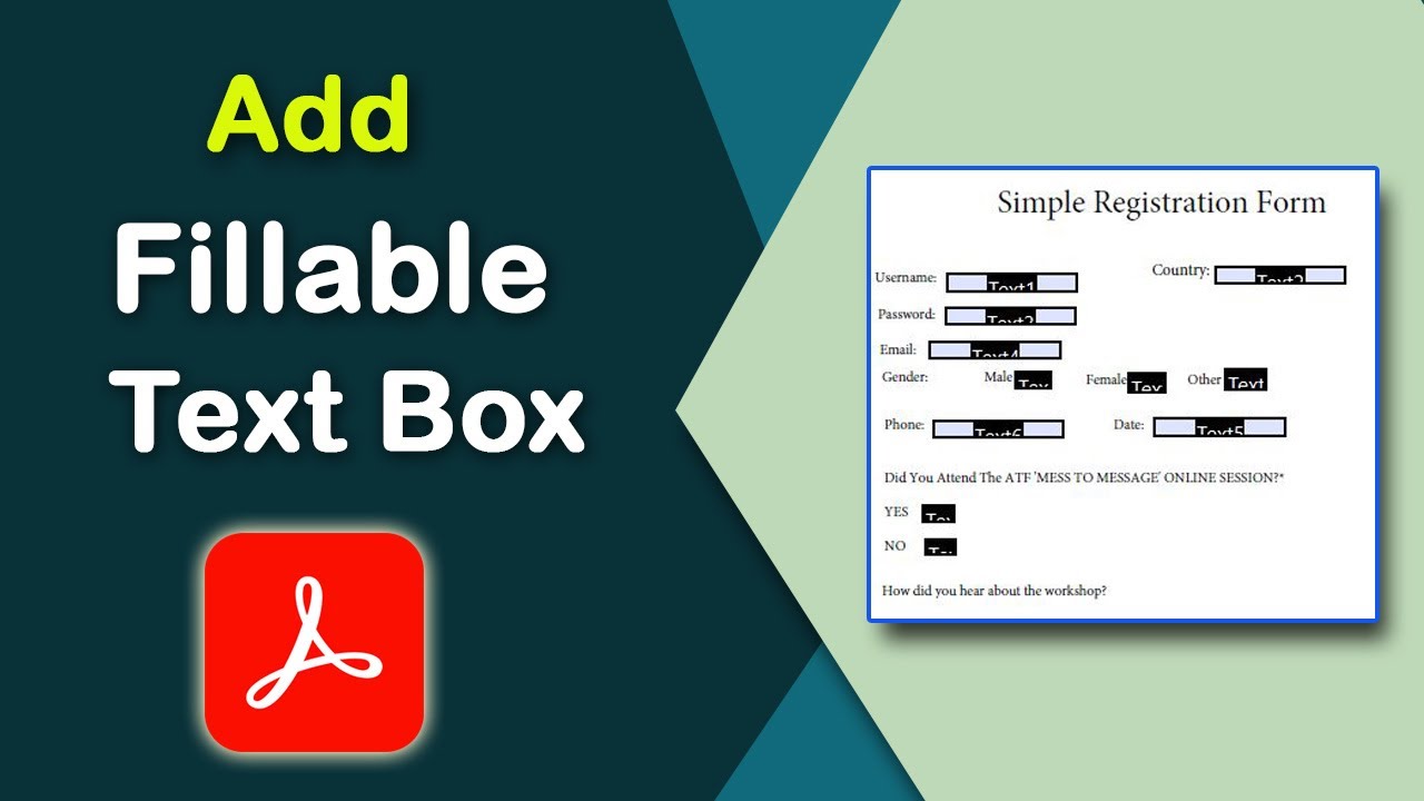 How to add a fillable text box in pdf with Adobe Acrobat Pro DC