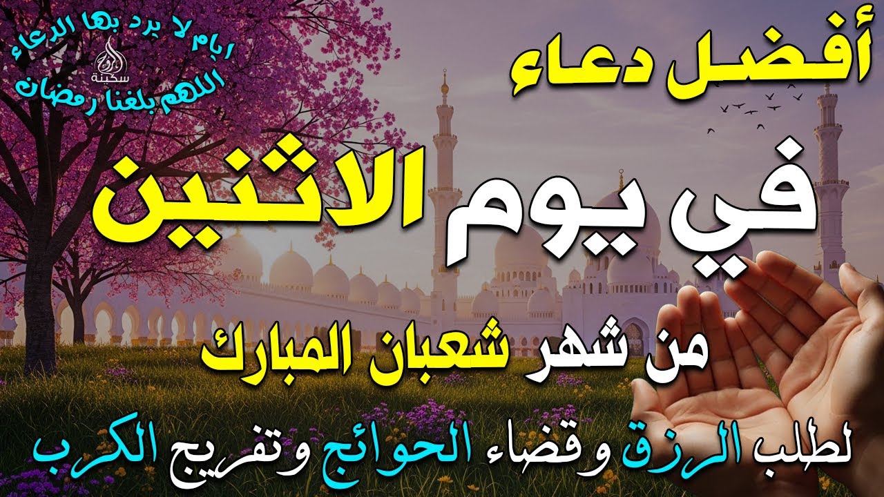 دعاء في يوم الأحد لطلب الرزق وقضاء الدين وتفريج الهم وتيسير الأمور باذن الله🎧😌