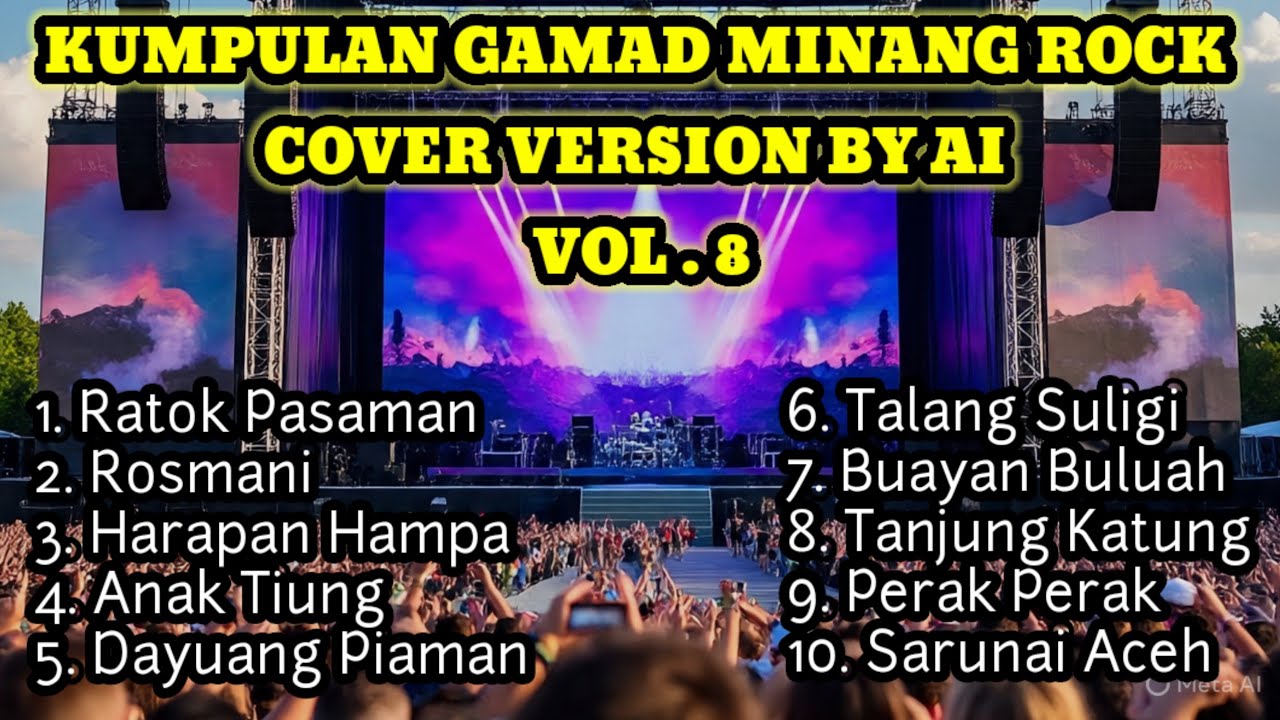 KUMPULAN LAGU GAMAD MINANG ROCK | COVER VERSION BY AI