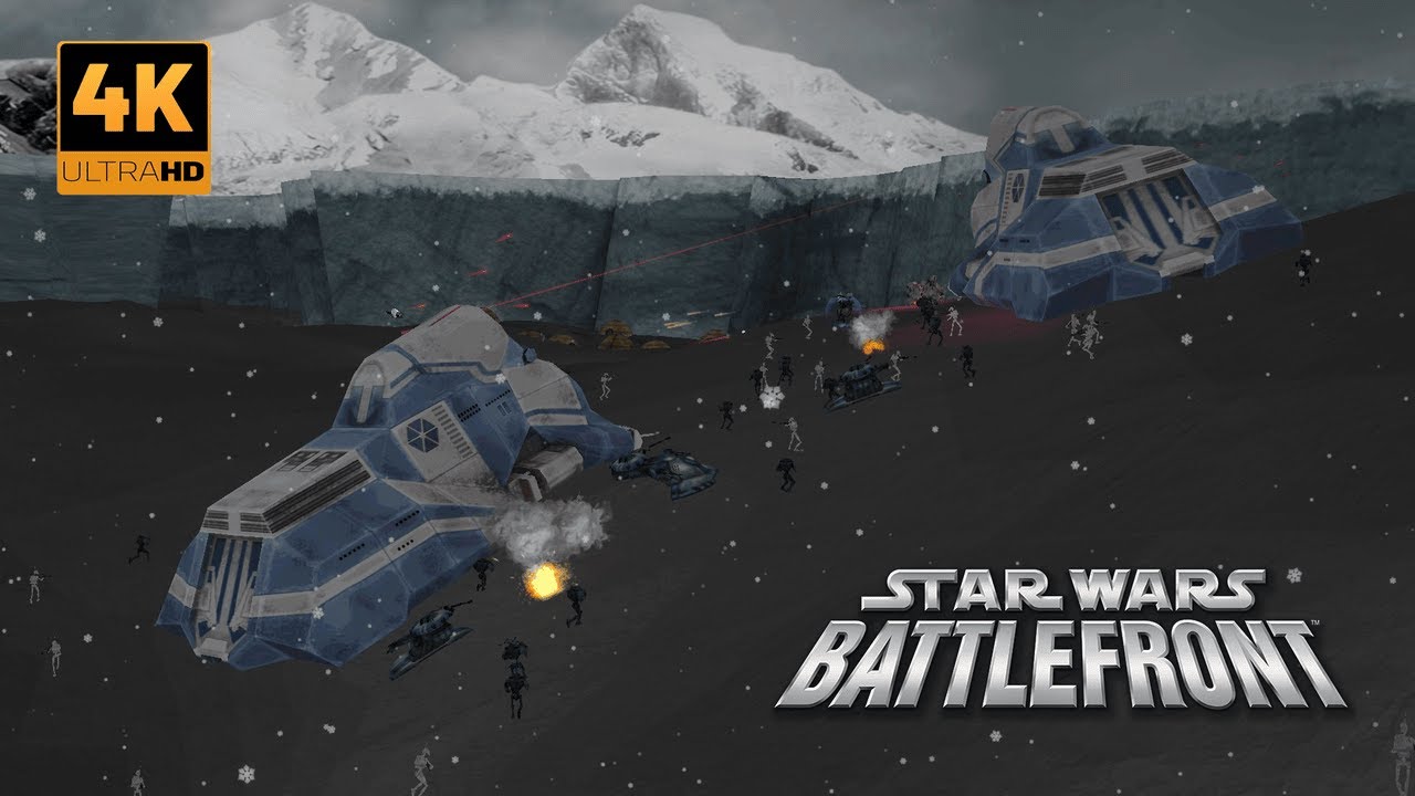Star Wars Battlefront 2004  separatist vs Republic vs Talz 128v128 Orto Plutonia attack